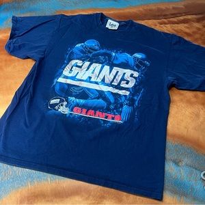 Vintage Lee Sport New York Giants NFL Football Graphic Print Cotton Tee shirt
